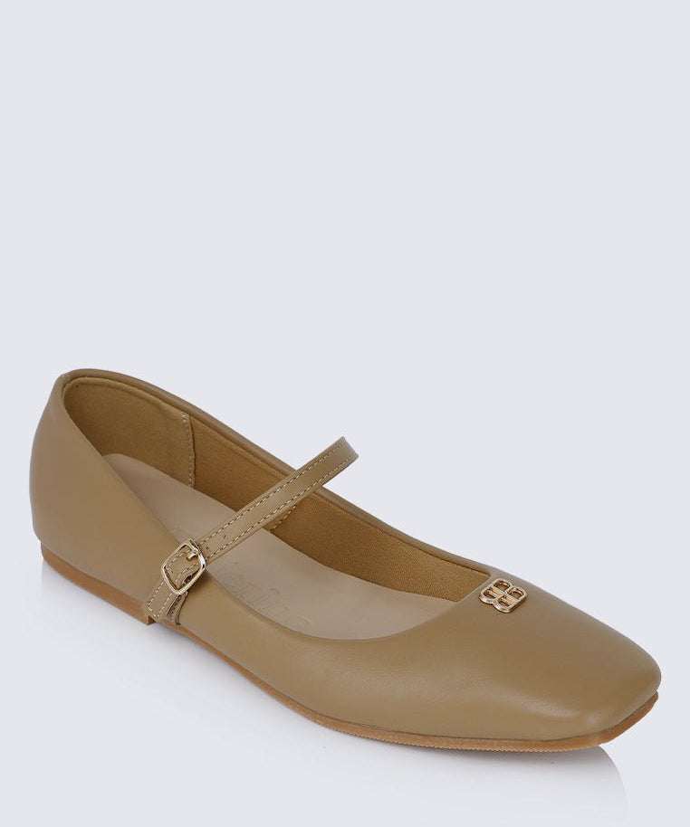 Aimee Comfy Ballerina In AlmondShoes - myballerine