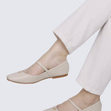 Aimee Comfy Ballerina In BeigeBallerina - myballerine