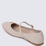 Aimee Comfy Ballerina In BeigeShoes - myballerine