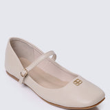 Aimee Comfy Ballerina In BeigeShoes - myballerine