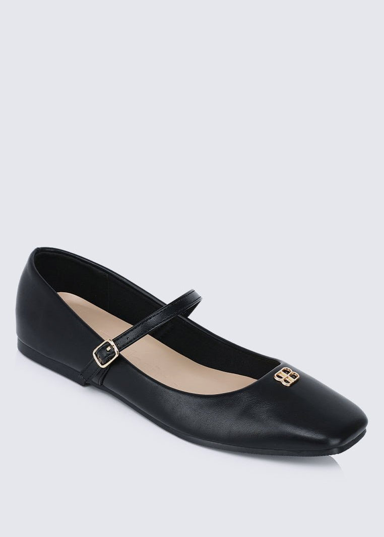 Aimee Comfy Ballerina In BlackShoes - myballerine