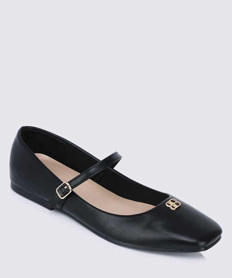 Aimee Comfy Ballerina In BlackShoes - myballerine