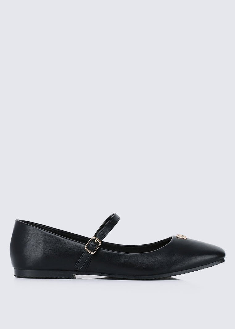 Aimee Comfy Ballerina In BlackShoes - myballerine