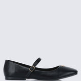 Aimee Comfy Ballerina In BlackShoes - myballerine