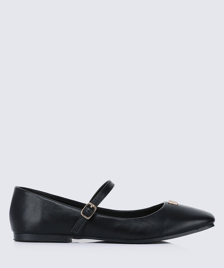 Aimee Comfy Ballerina In BlackShoes - myballerine