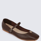 Aimee Comfy Ballerina In EspressoShoes - myballerine