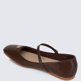 Aimee Comfy Ballerina In EspressoShoes - myballerine