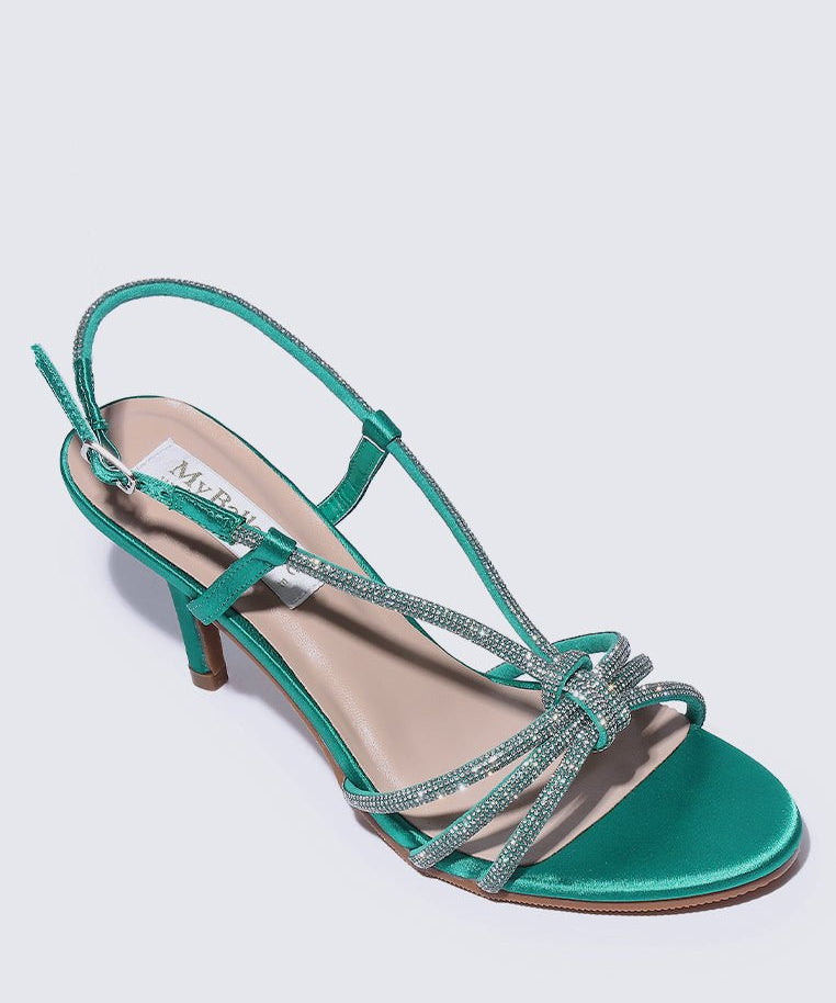 Alaia Comfy Heels In Green - myballerine