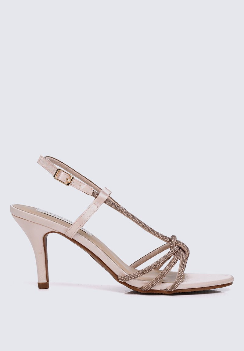 Alaia Comfy Heels In Nude - myballerine