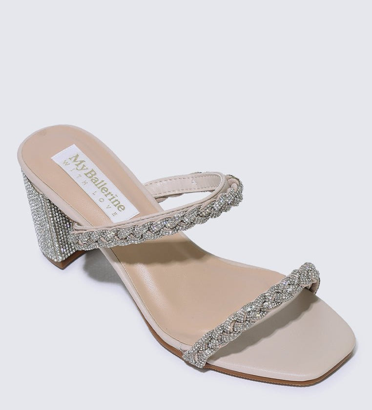 Alani Comfy Heels In AlmondShoes - myballerine