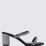 Alani Comfy Heels In BlackShoes - myballerine