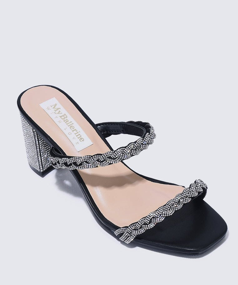 Alani Comfy Heels In BlackShoes - myballerine