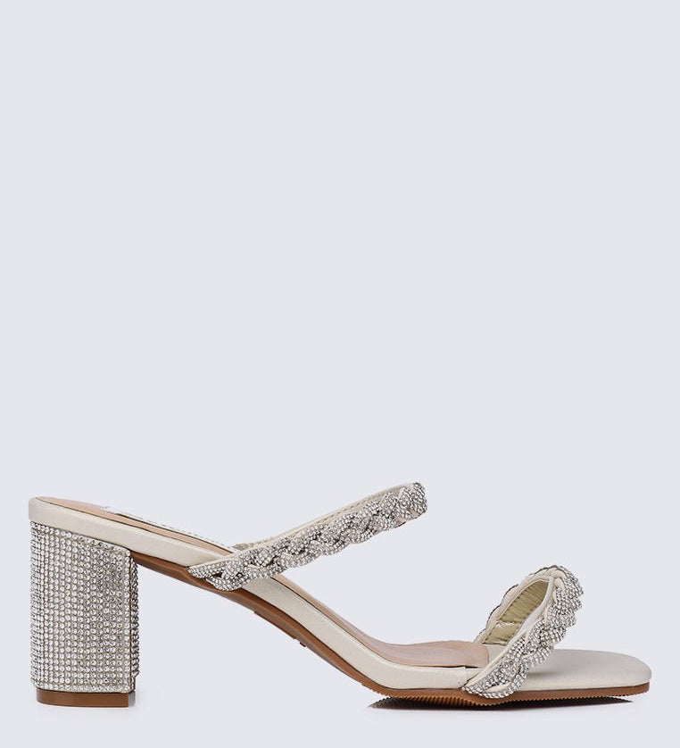 Alani Comfy Heels In ChampagneShoes - myballerine
