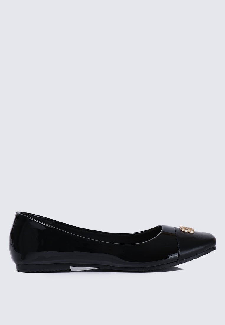 Albee WideFit Comfy Ballerina In BlackShoes - myballerine
