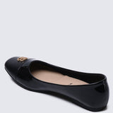 Albee WideFit Comfy Ballerina In BlackShoes - myballerine