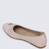Albee WideFit Comfy Ballerina In NudeShoes - myballerine