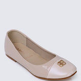 Albee WideFit Comfy Ballerina In NudeShoes - myballerine