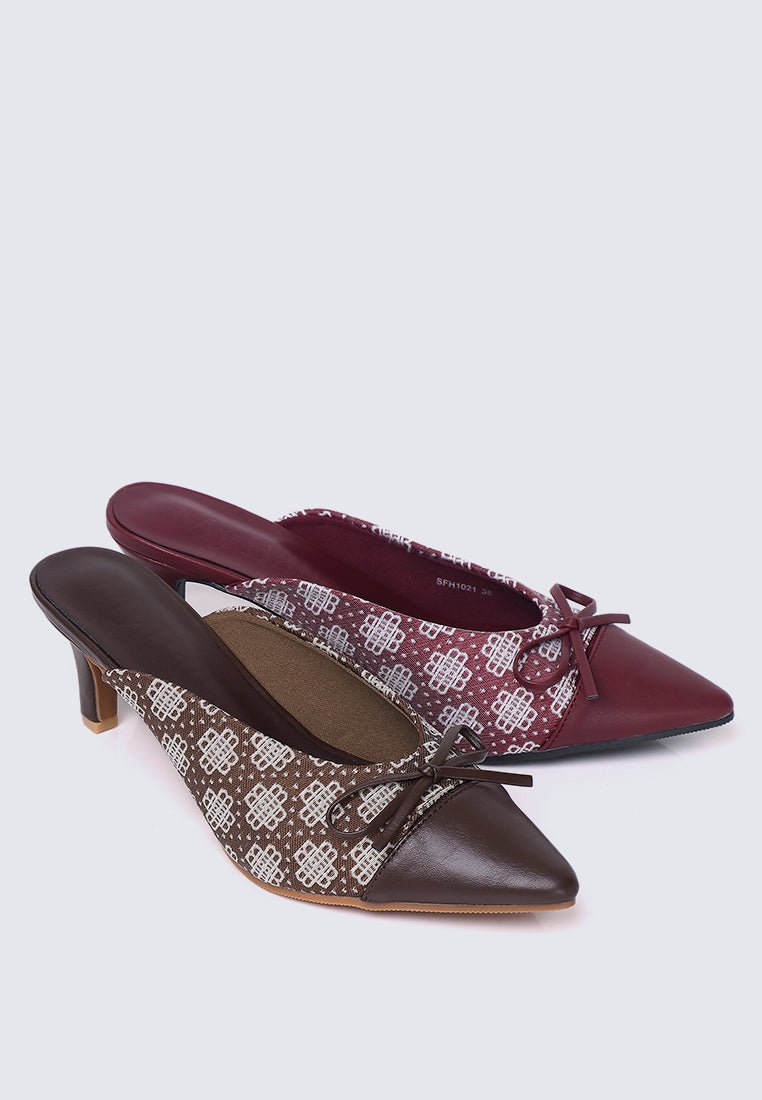 Aleeya Comfy Heels In EspressoHeels - myballerine