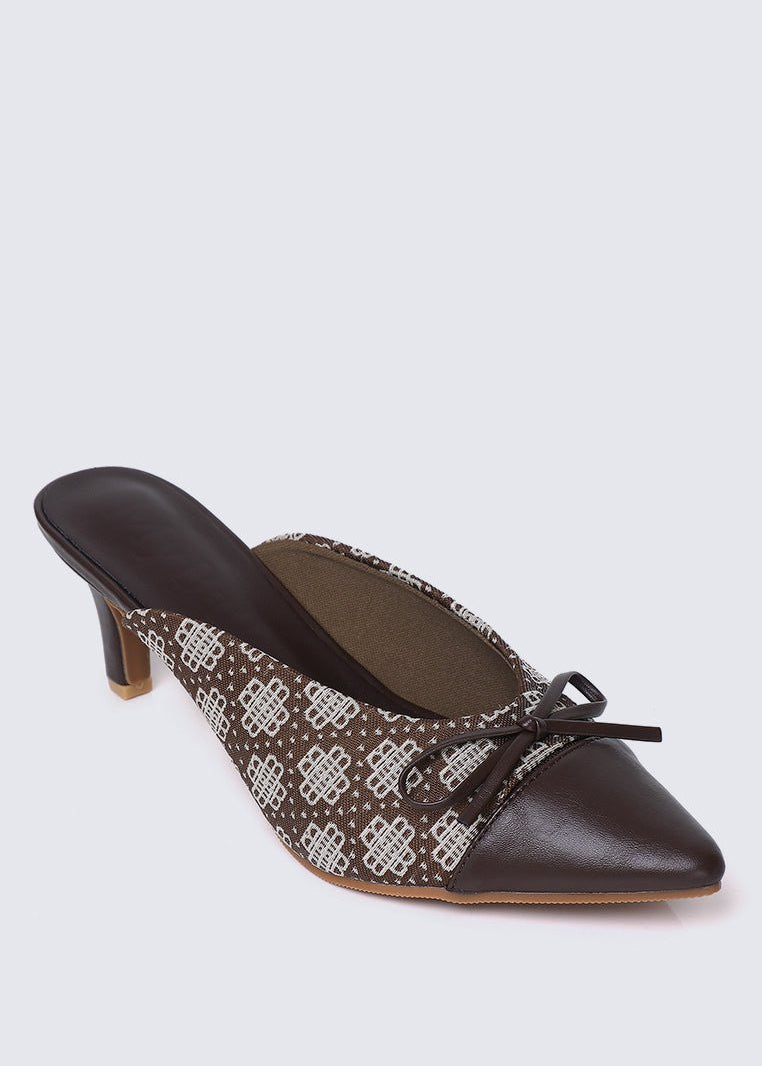 Aleeya Comfy Heels In EspressoHeels - myballerine