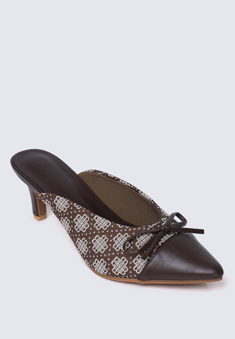 Aleeya Comfy Heels In EspressoHeels - myballerine