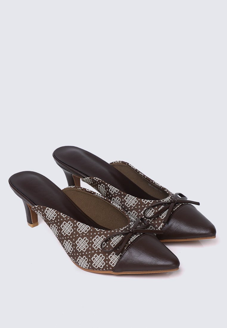 Aleeya Comfy Heels In EspressoHeels - myballerine