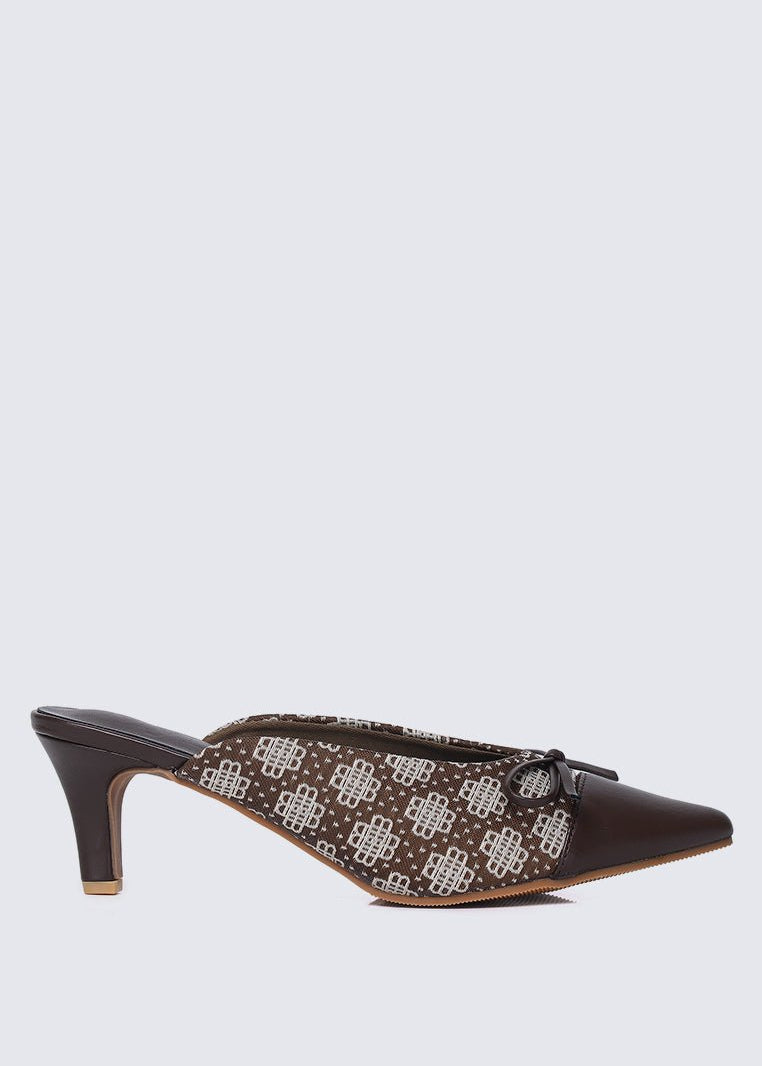 Aleeya Comfy Heels In EspressoHeels - myballerine