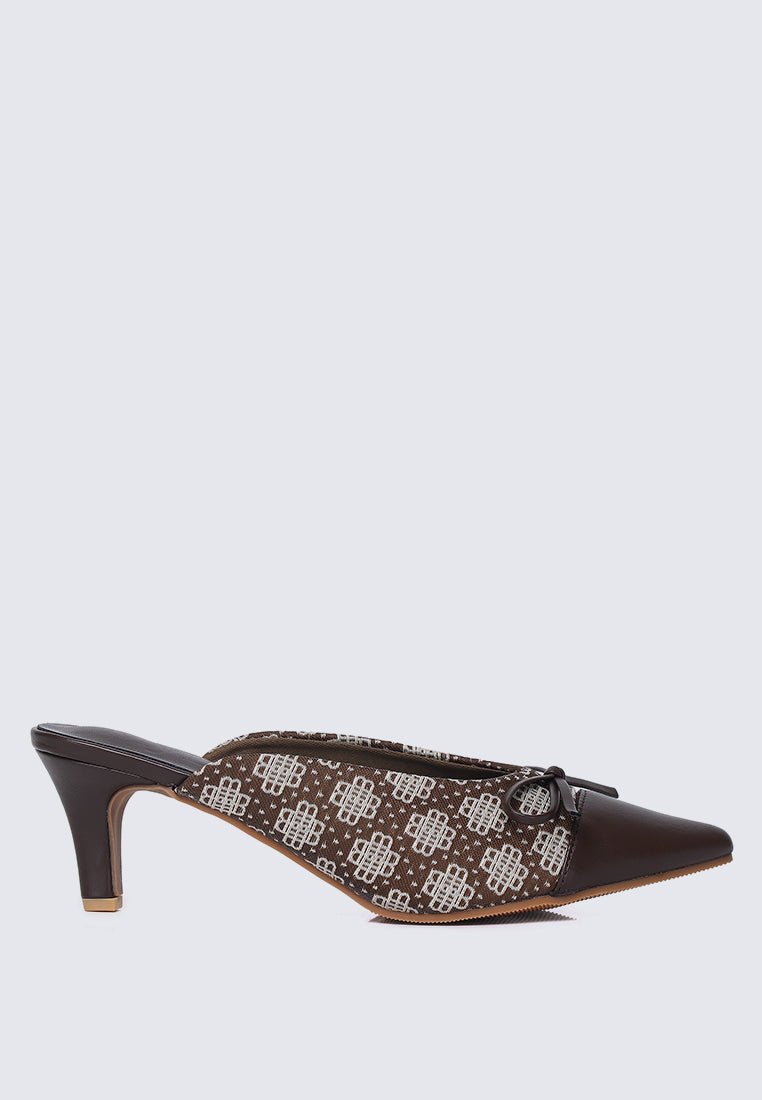 Aleeya Comfy Heels In EspressoHeels - myballerine