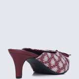 Aleeya Comfy Heels In MaroonHeels - myballerine