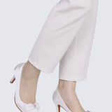 Alexandria Comfy Pumps In Ivory - myballerine
