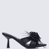 Alira Comfy Heels In BlackHeels - myballerine