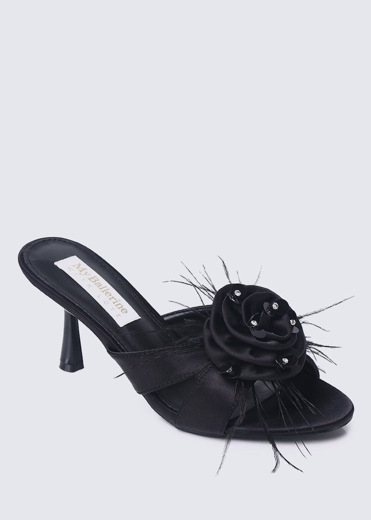 Alira Comfy Heels In BlackHeels - myballerine