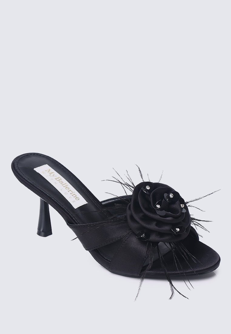 Alira Comfy Heels In BlackHeels - myballerine