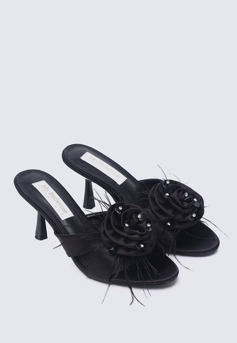 Alira Comfy Heels In BlackHeels - myballerine