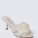 Alira Comfy Heels In IvoryHeels - myballerine