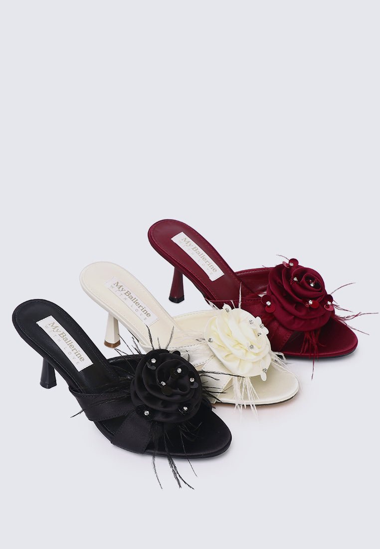 Alira Comfy Heels In IvoryHeels - myballerine