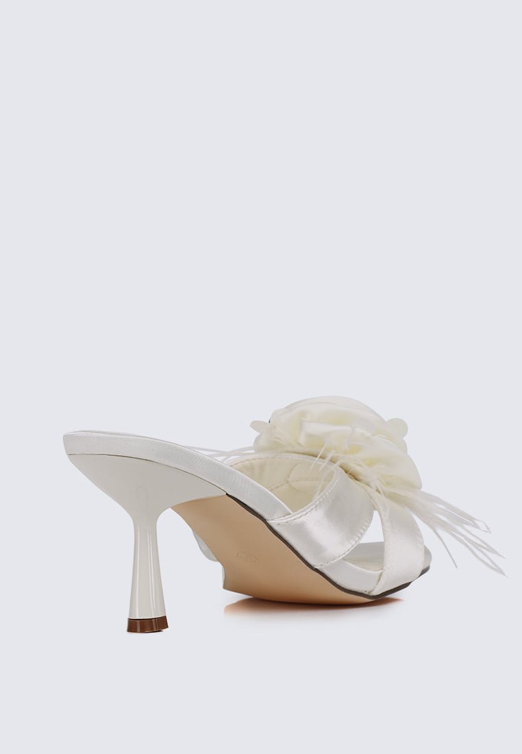 Alira Comfy Heels In IvoryHeels - myballerine