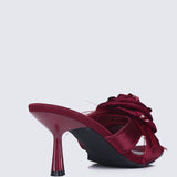 Alira Comfy Heels In MaroonHeels - myballerine
