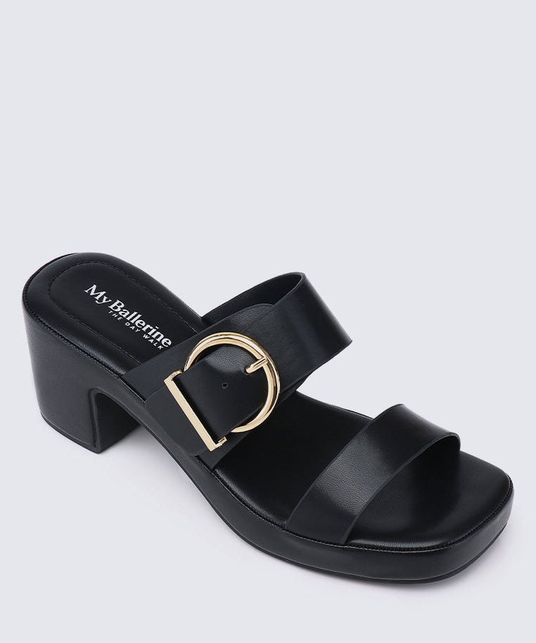 All Day Walk Comfy Wedges In BlackShoes - myballerine