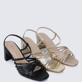 Alma Comfy Heels In Almond - myballerine