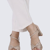 Alma Comfy Heels In Almond - myballerine