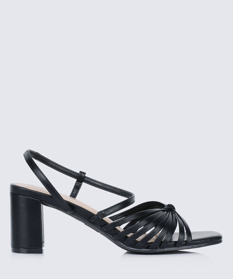 Alma Comfy Heels In Black - myballerine