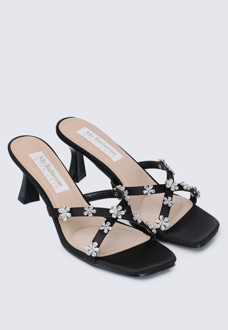 Alyssa Comfy Heels In BlackHeels - myballerine