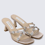 Alyssa Comfy Heels In ChampagneHeels - myballerine