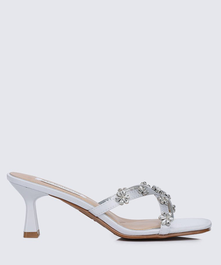 Alyssa Comfy Heels In GreyShoes - myballerine