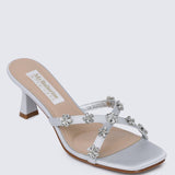 Alyssa Comfy Heels In GreyShoes - myballerine