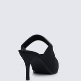 Ambre Comfy Heels In Black - myballerine