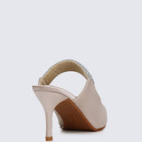 Ambre Comfy Heels In Nude - myballerine