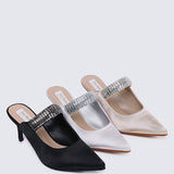 Ambre Comfy Heels In Nude - myballerine