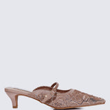 Améa Comfy Heels In Dusty PinkHeels - myballerine