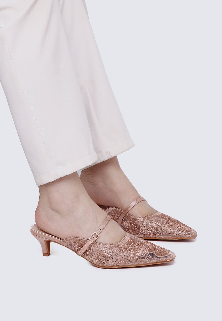 Améa Comfy Heels In Dusty PinkHeels - myballerine